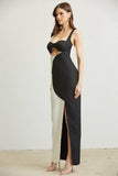 Taania Two Tone Maxi Dress