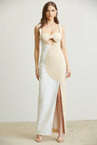 Taania Two Tone Maxi Dress