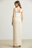 Taania Two Tone Maxi Dress