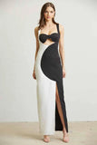 Taania Two Tone Maxi Dress