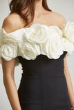 Silken Rose Strapless Dress