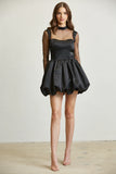 Gossamer Satin Bubble Mini Dress