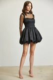 Gossamer Satin Bubble Mini Dress