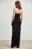 Heartstrings  Feathered Velvet Dress