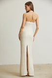 Cream Sequin Dress Back  View