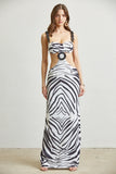 Sebra Chain Strap Maxi Dress